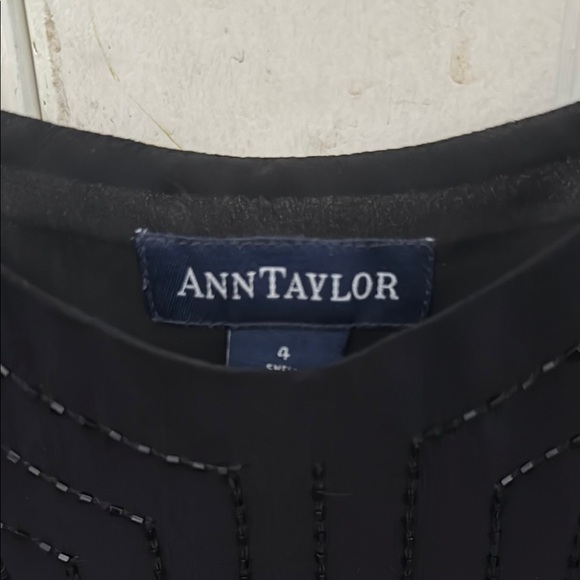Ann Taylor Black Sequin Fitted Camisole - Picture 2 of 3